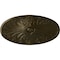 Ekena Millwork Madrid Ceiling Medallion, Hand-Painted Green Gold, 24 3/4"W x 12 1/2"H x 1 3/4"P CM24X12MAGGS - alternate 1